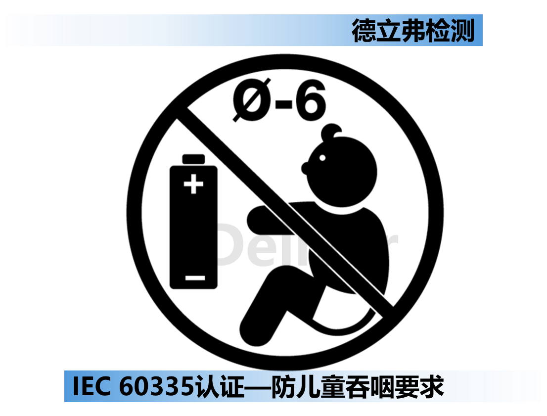 IEC 60335-1认证—可拆卸部件防儿童吞咽要求